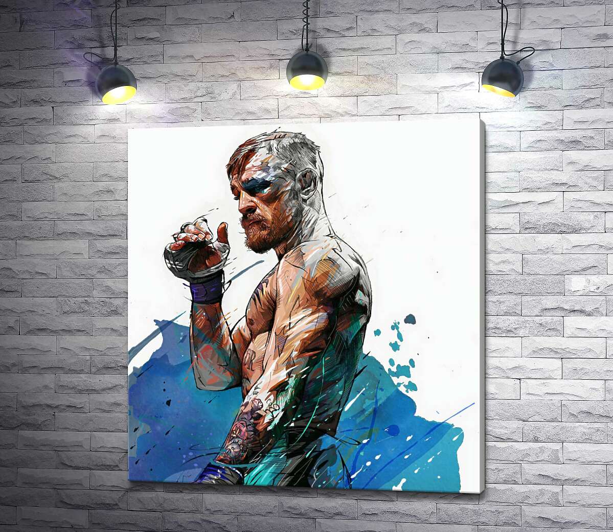 картина Боксер Конор Мак-Грегор (Conor McGregor) после победного боя