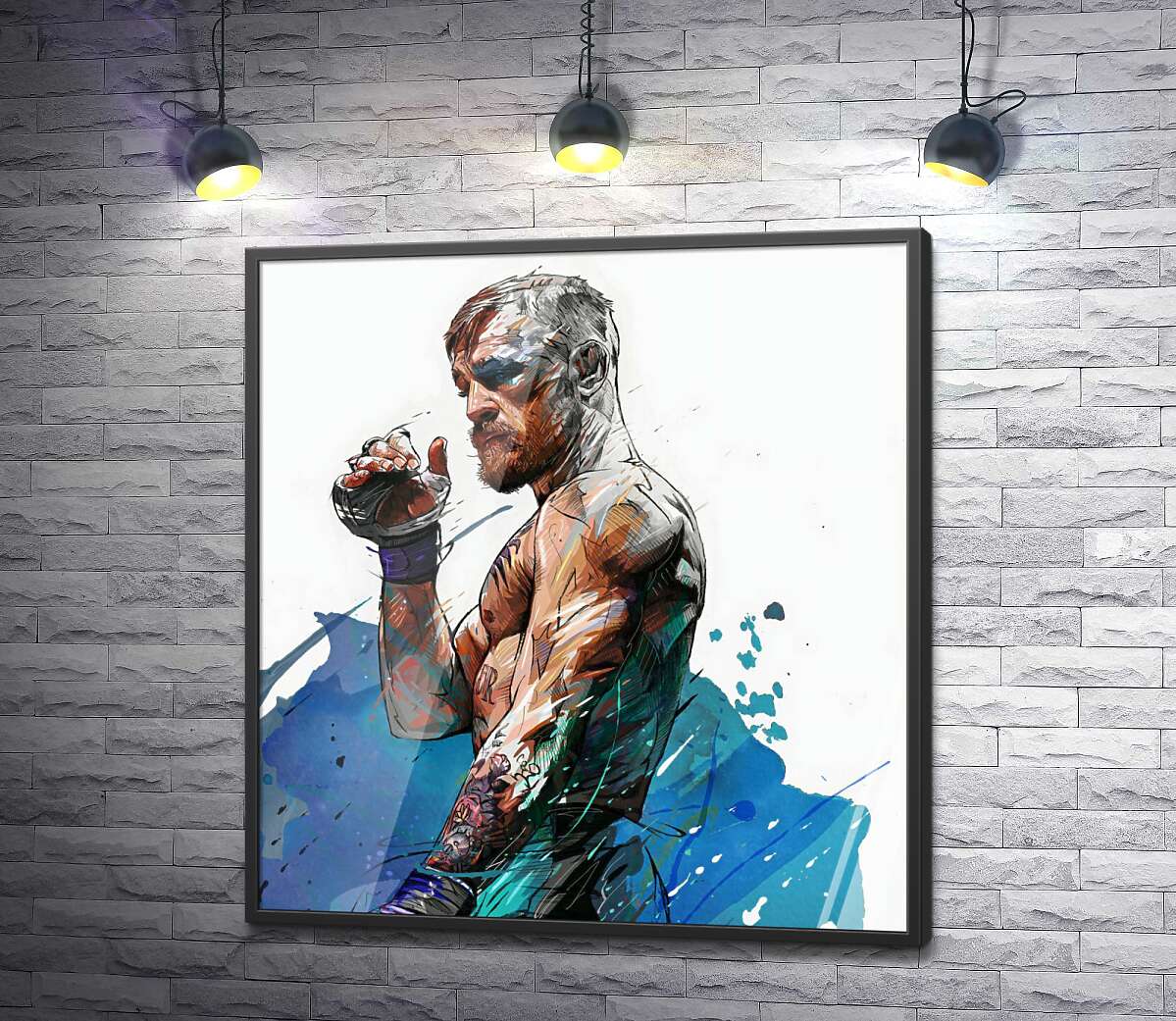 постер Боксер Конор Мак-Грегор (Conor McGregor) после победного боя