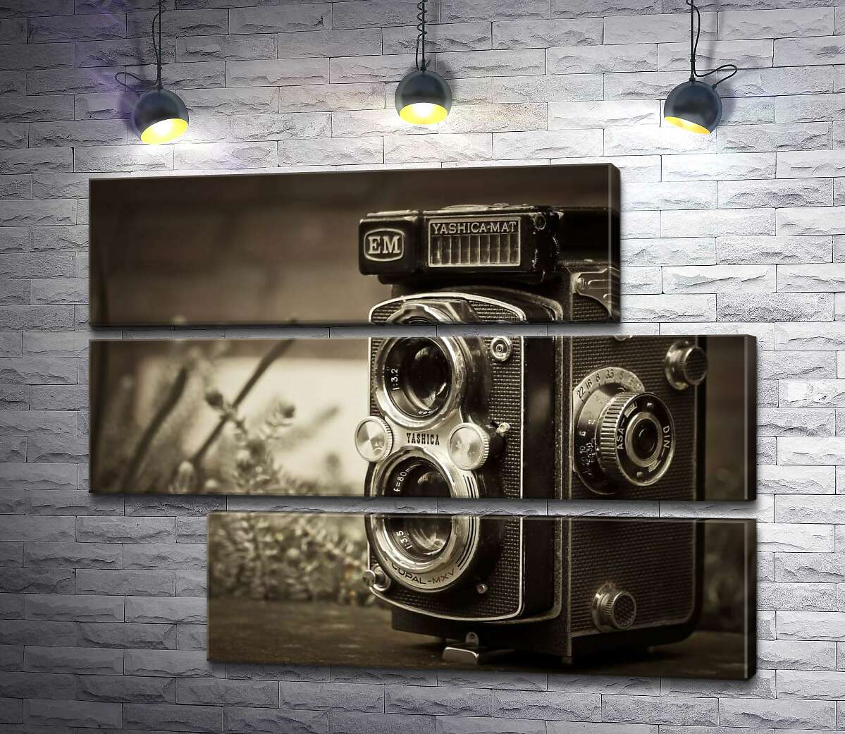 модульная картина Японское чудо 80-х в фотоаппарате Yashica-Mat (Модуль №16)