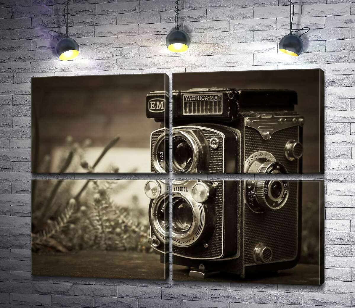 модульная картина Японское чудо 80-х в фотоаппарате Yashica-Mat (Модуль №25)