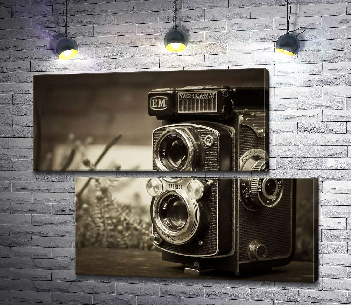 модульная картина Японское чудо 80-х в фотоаппарате Yashica-Mat (Модуль №8)