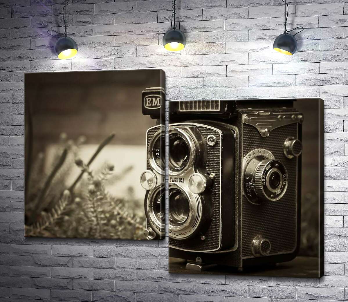 модульная картина Японское чудо 80-х в фотоаппарате Yashica-Mat (Модуль №9)