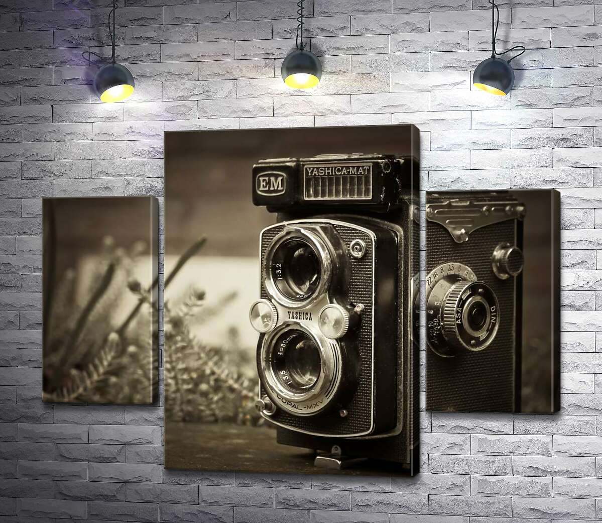 модульна картина Японське диво 80-х у фотоапараті Yashica-Mat (Модуль №5)