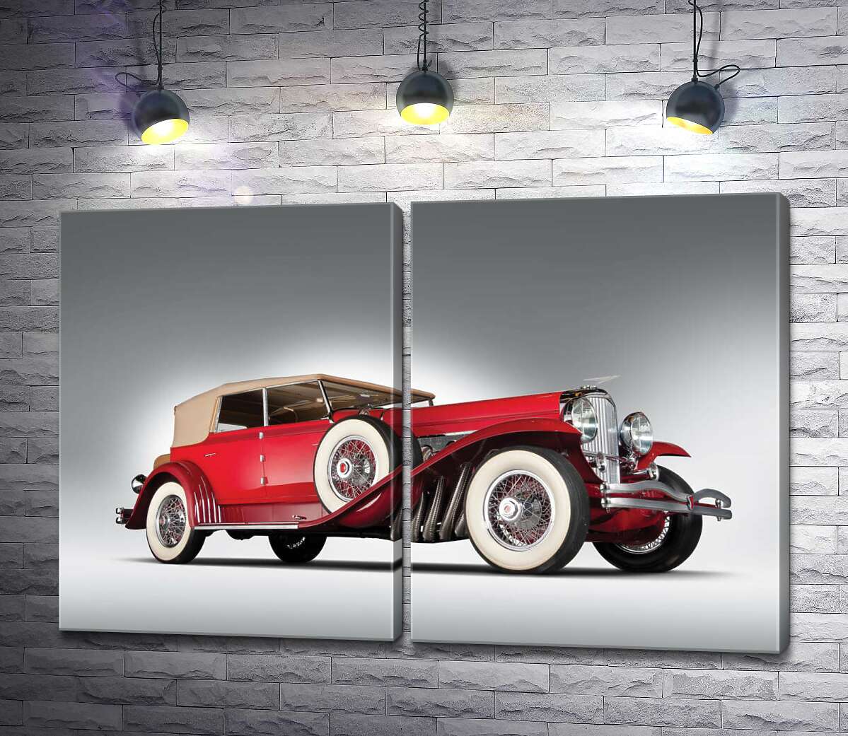 модульна картина Старовинний автомобіль 1920 року американської компанії Duesenberg (Модуль №6)