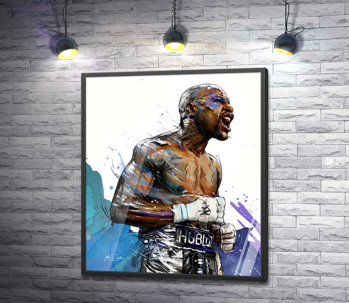 постер Сильный дух победителя в боксере Флойде Мейвезере (Floyd Mayweather)