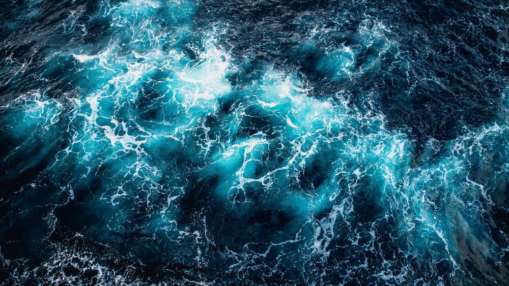 картина-постер Бурная бирюза океана