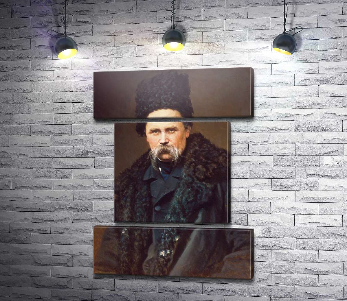 модульна картина Тарас Шевченко (Модуль №18) - Іван Крамськой