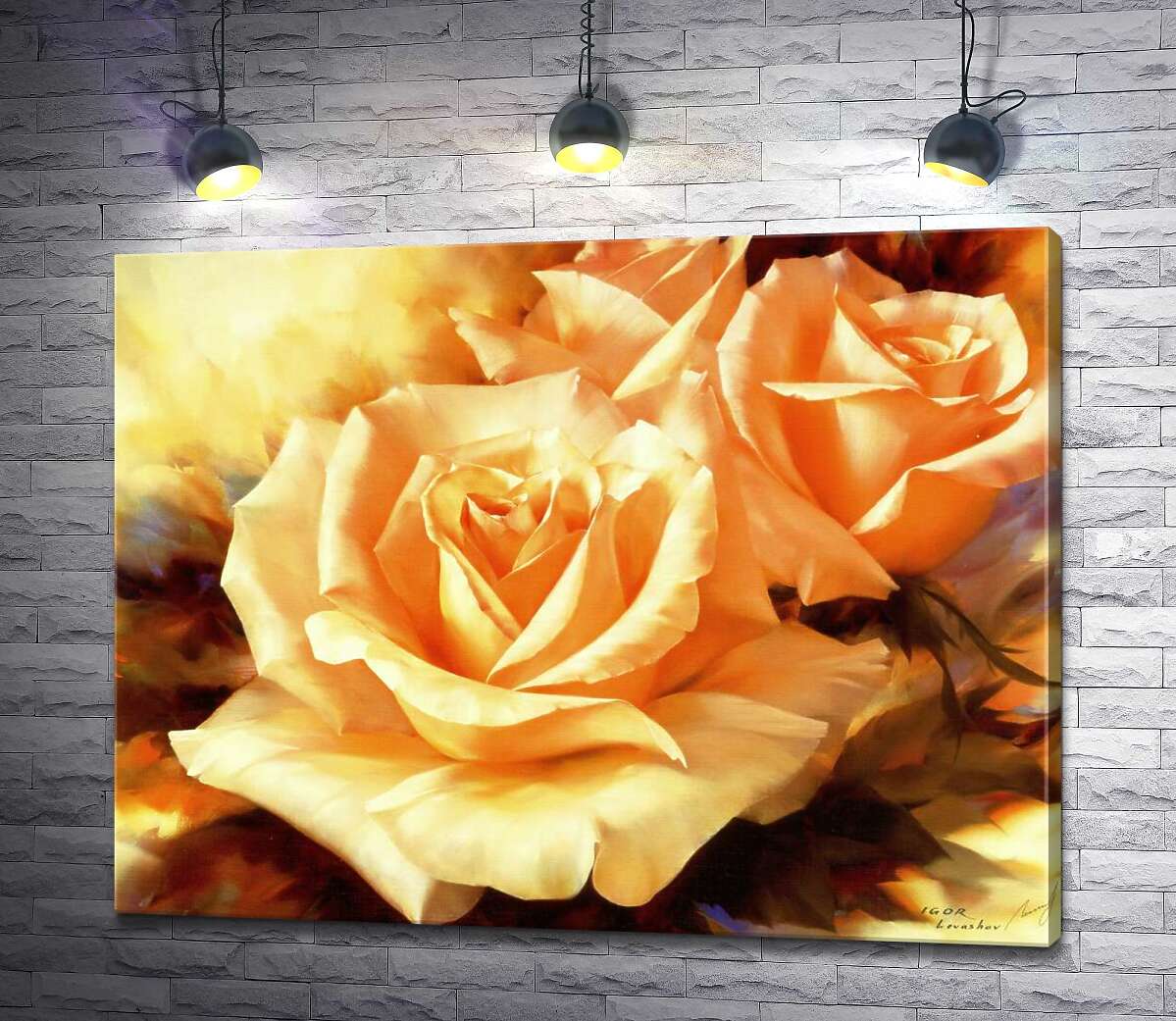 картина Жовті троянди - Ігор Левашов (Igor Levashov)