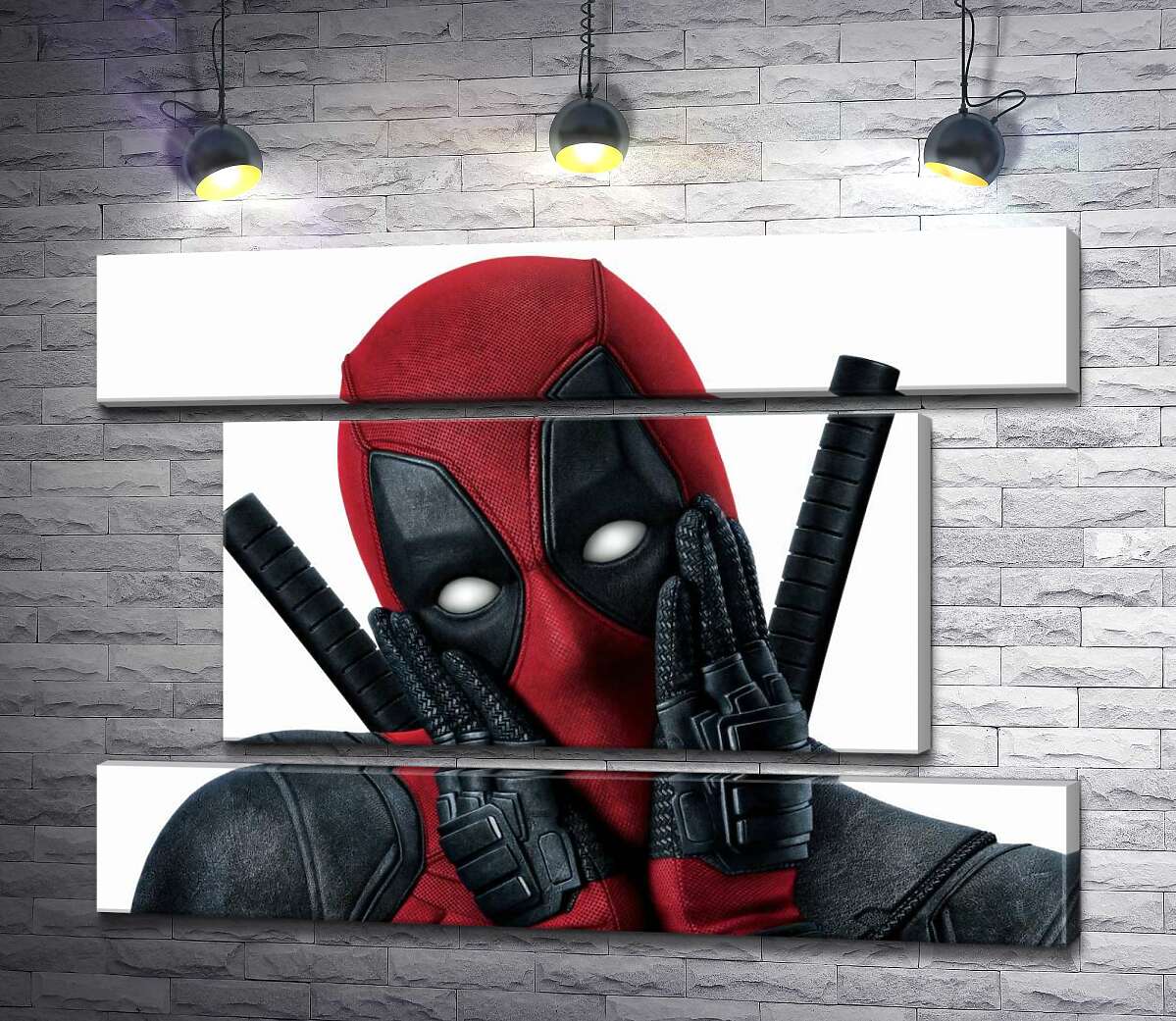 модульна картина Портрет Дедпула (Deadpool), що мило позує (Модуль №18)