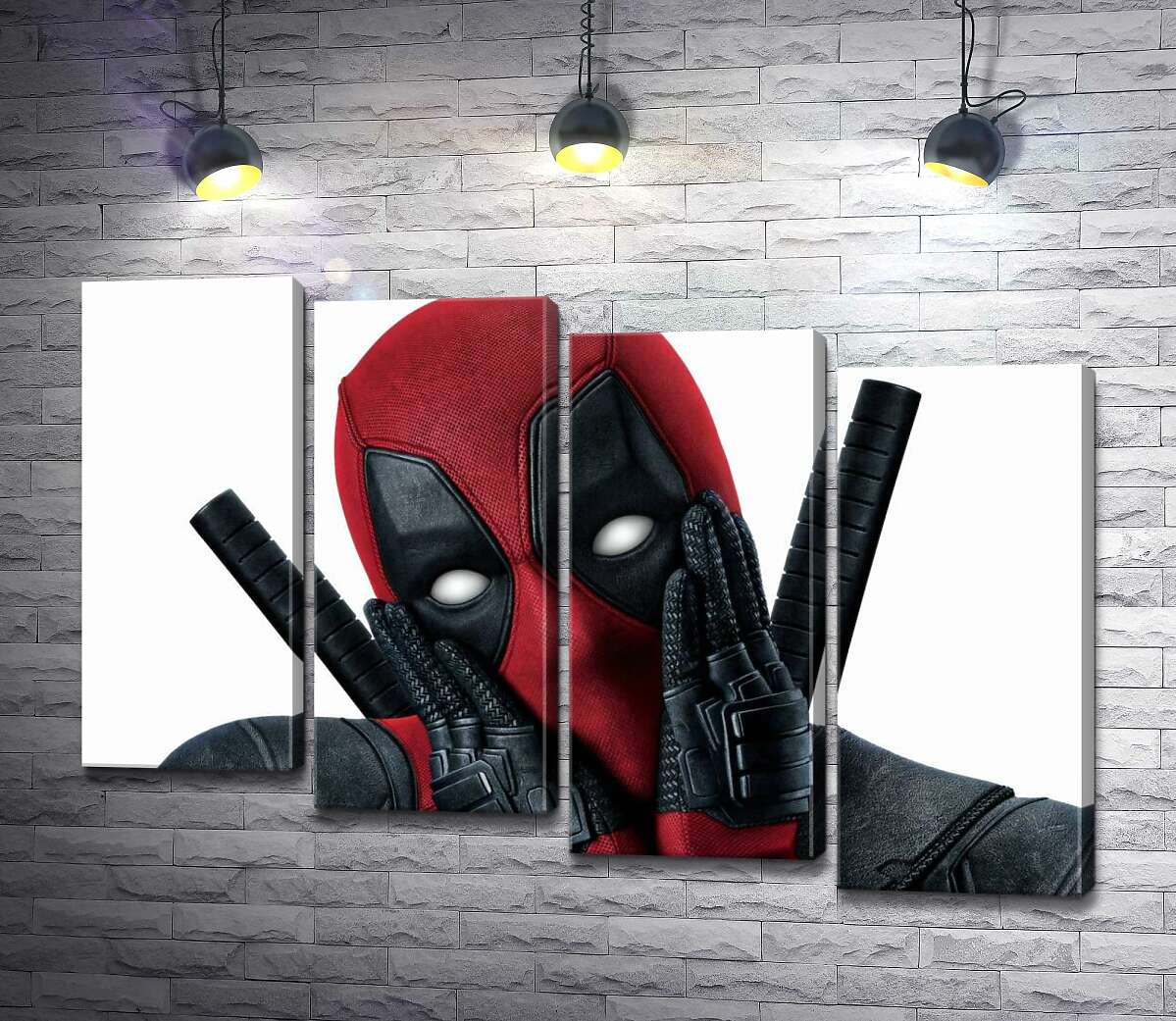 модульная картина Портрет Дэдпула (Deadpool), который мило позирует (Модуль №19)