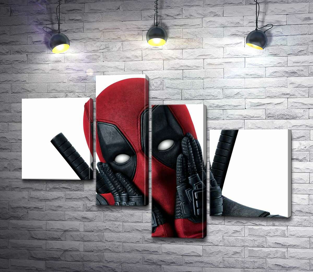 модульна картина Портрет Дедпула (Deadpool), що мило позує (Модуль №21)