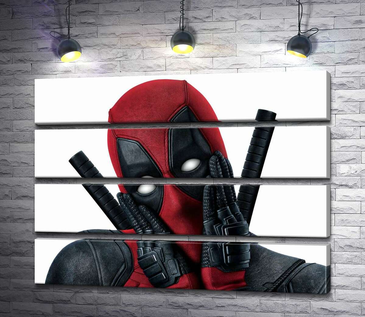 модульная картина Портрет Дэдпула (Deadpool), который мило позирует (Модуль №22)