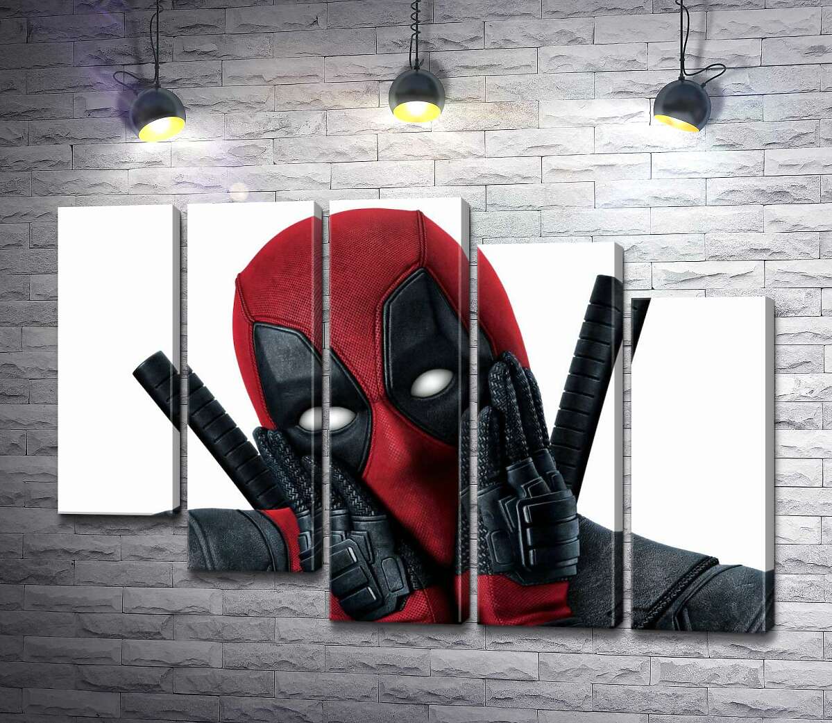 модульна картина Портрет Дедпула (Deadpool), що мило позує (Модуль №28)