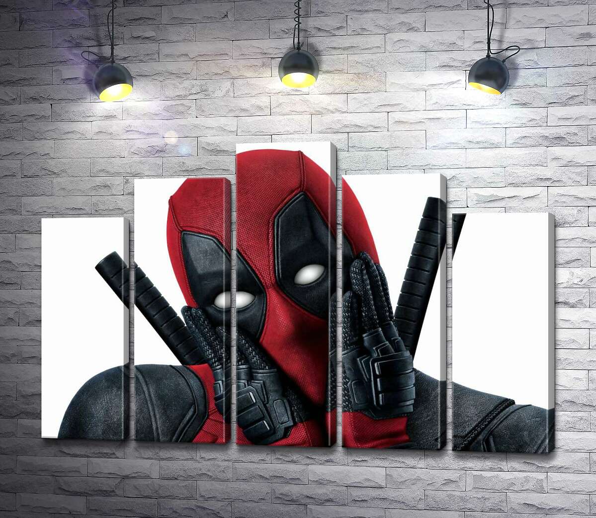 модульная картина Портрет Дэдпула (Deadpool), который мило позирует (Модуль №29)
