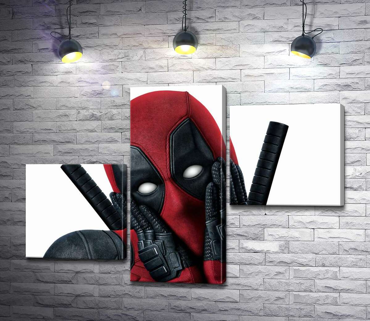 модульная картина Портрет Дэдпула (Deadpool), который мило позирует (Модуль №12)