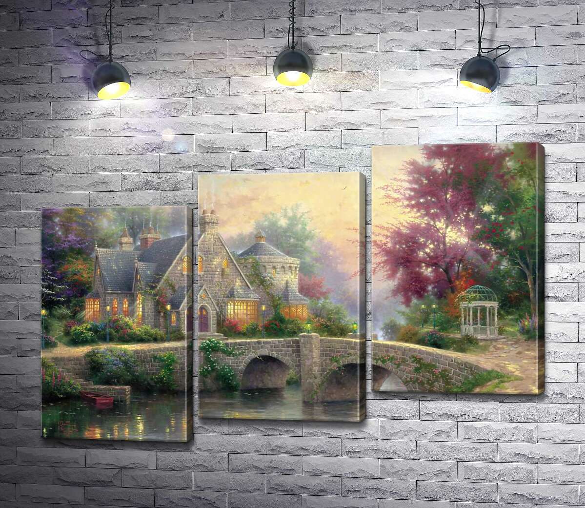 модульна картина Садиба ліхтарів (Модуль №14) (Lamplight Manor) - Томас Кінкейд (Thomas Kinkade)