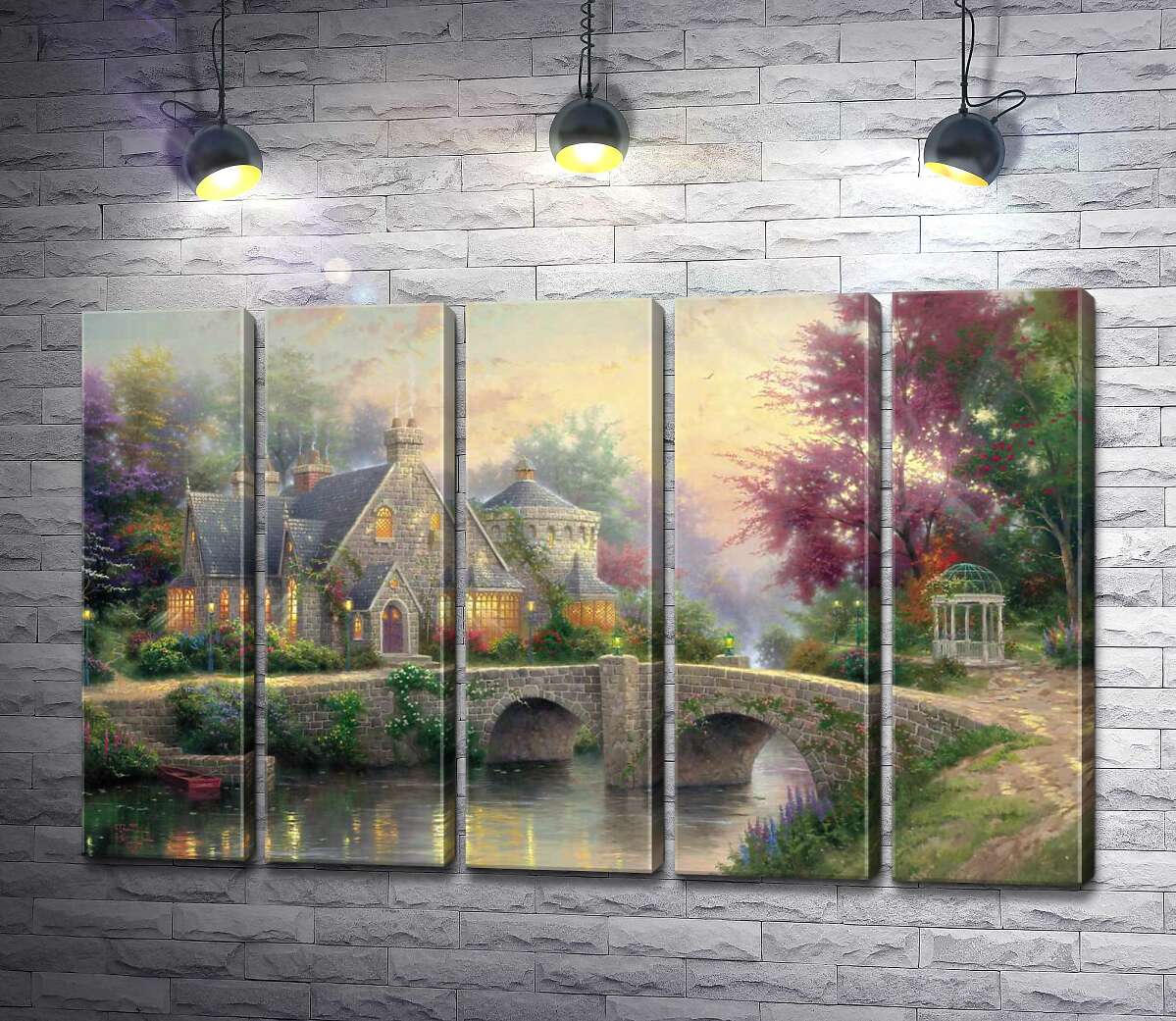 модульна картина Садиба ліхтарів (Модуль №26) (Lamplight Manor) - Томас Кінкейд (Thomas Kinkade)