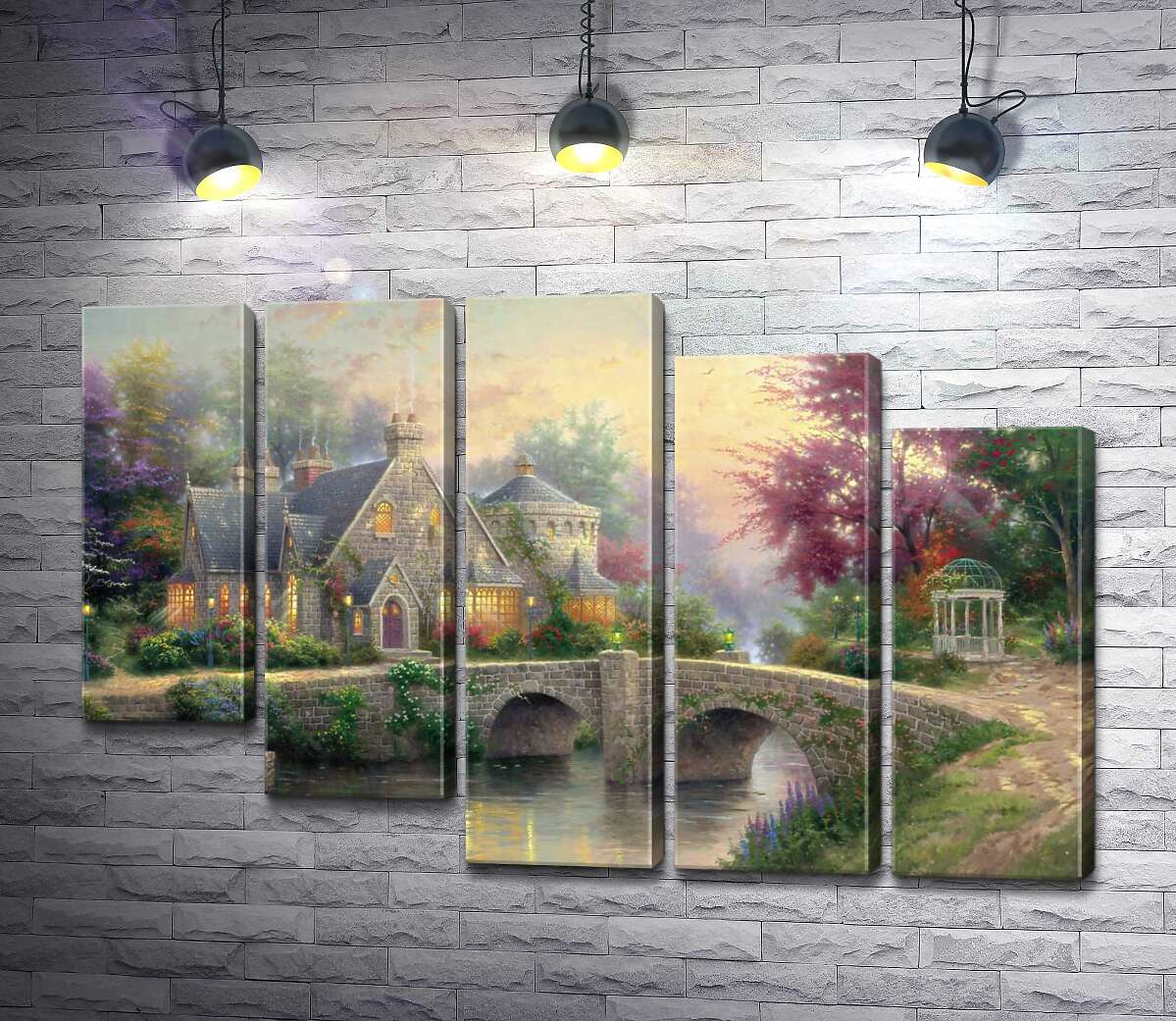 модульна картина Садиба ліхтарів (Модуль №28) (Lamplight Manor) - Томас Кінкейд (Thomas Kinkade)