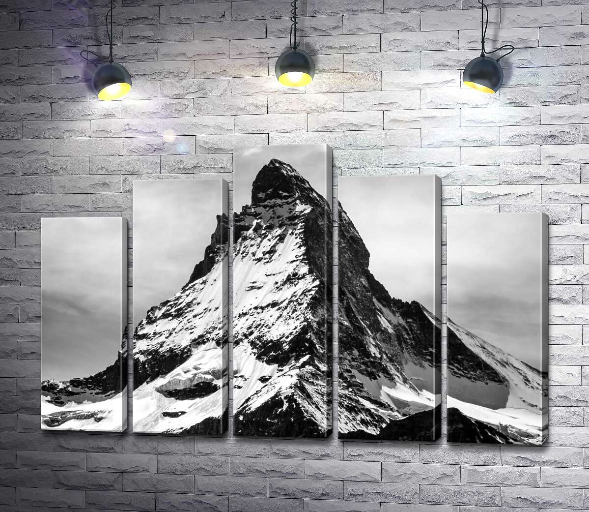 модульна картина Гострий засніжений шпиль гори Матергорн (Matterhorn) (Модуль №29)