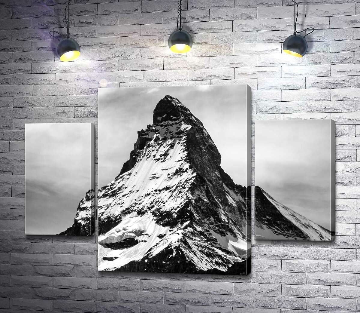 модульная картина Острый заснеженный шпиль горы Маттерхорн (Matterhorn) (Модуль №5)