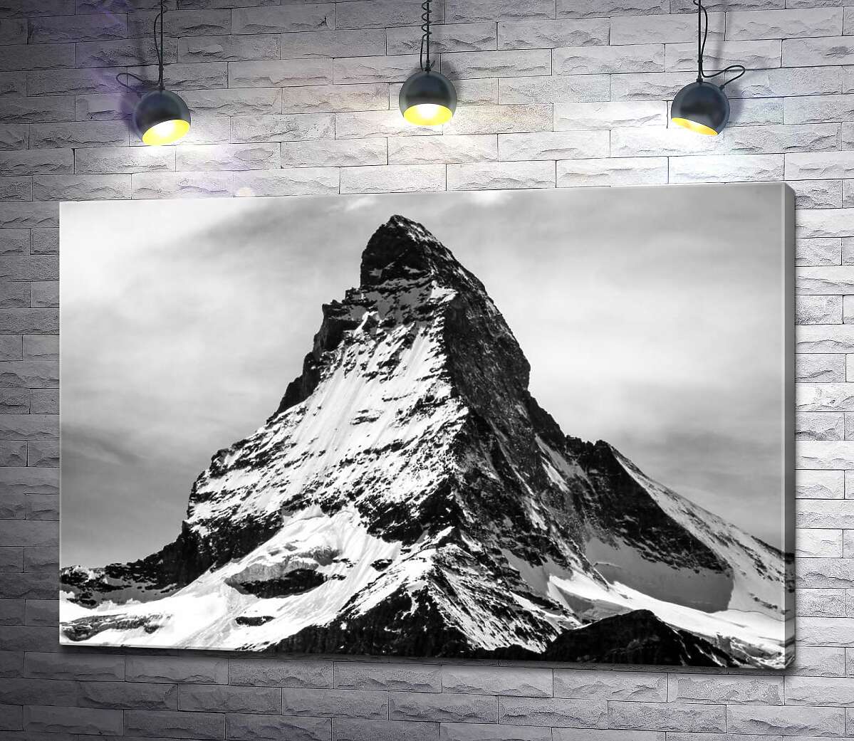 картина Гострий засніжений шпиль гори Матергорн (Matterhorn)