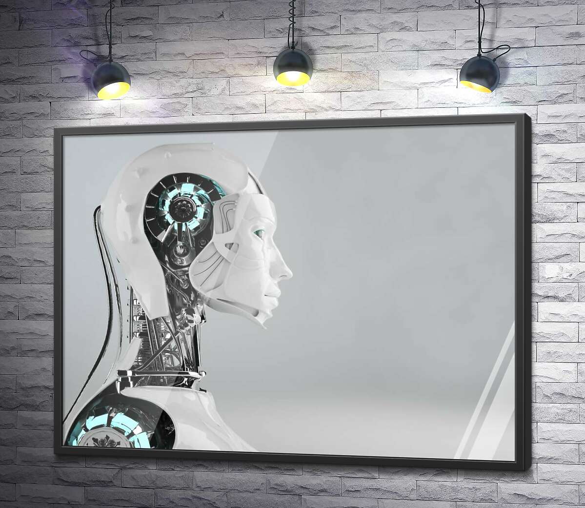 постер Технології майбутнього у профілі робота