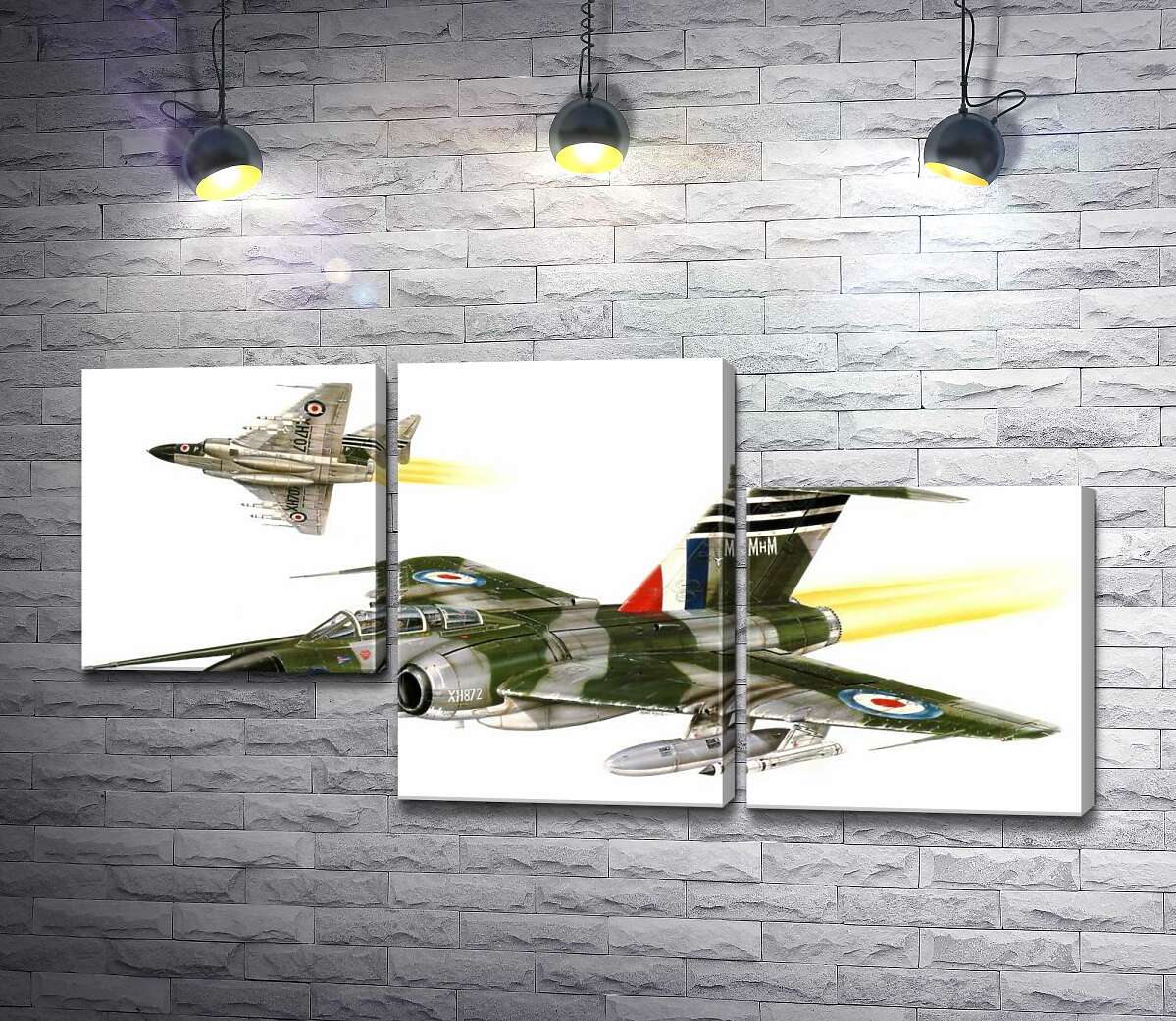 модульная картина Британское "Копье" (Javelin FAW.Mk 9R) самолет-истребитель (Модуль №13)