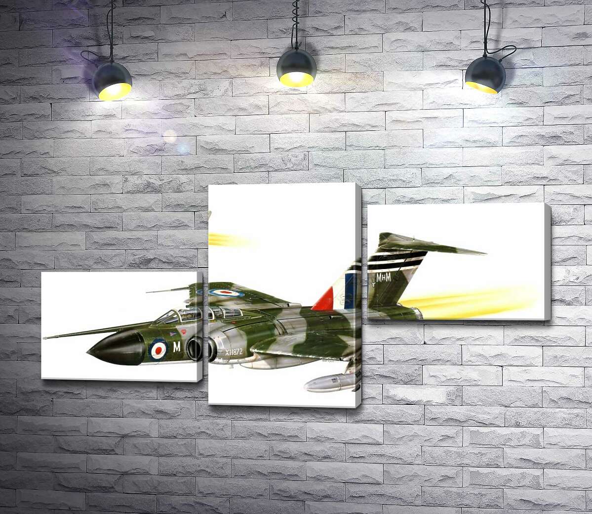 модульная картина Британское "Копье" (Javelin FAW.Mk 9R) самолет-истребитель (Модуль №12)