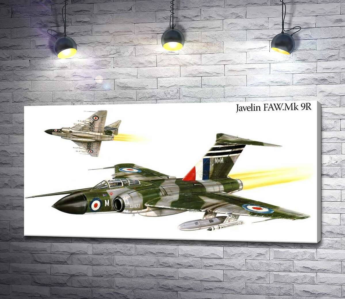 картина Британський "Спис" (Javelin FAW.Mk 9R) літак-винищувач