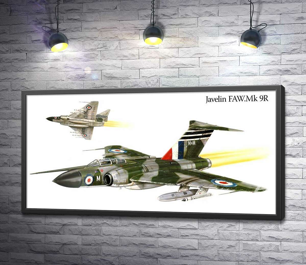 постер Британское "Копье" (Javelin FAW.Mk 9R) самолет-истребитель