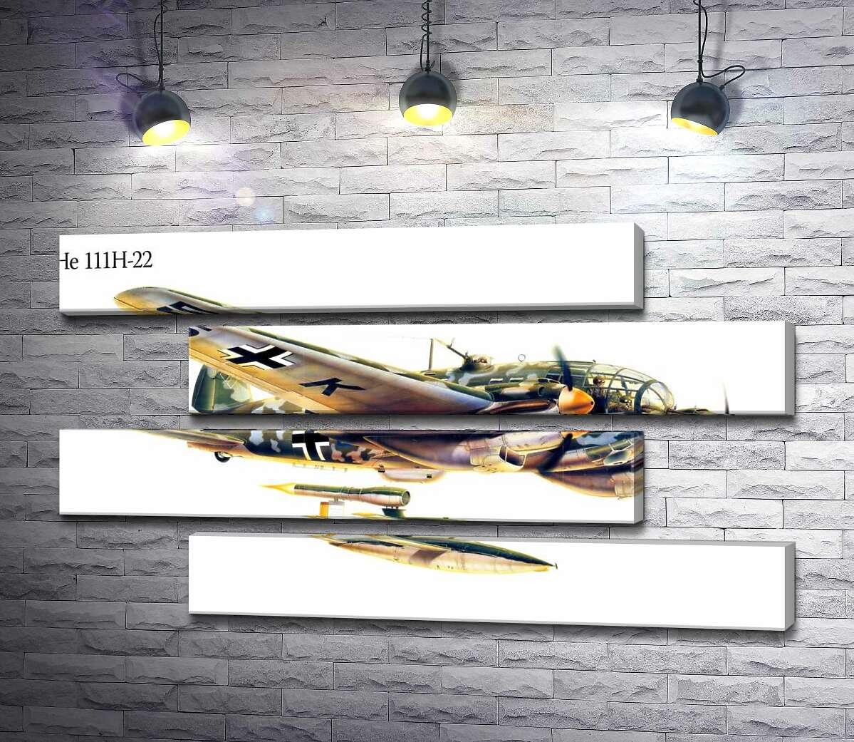 модульна картина Heinkel He 111 - німецький бомбардувальник (Модуль №23)