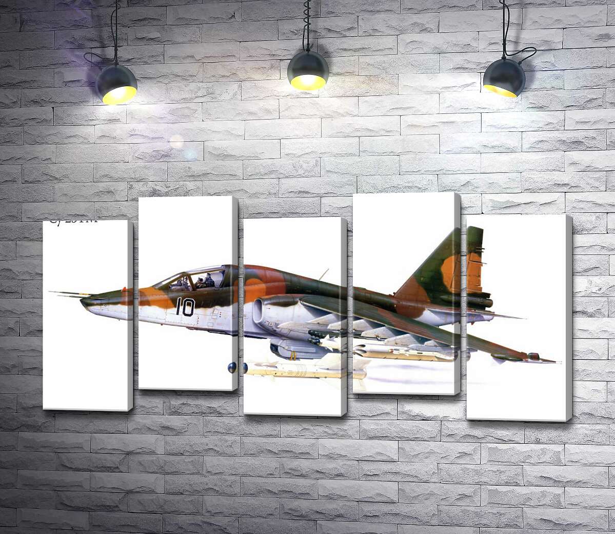 модульна картина Літак-штурмовик Су-25 "Грач" (Frogfoot) (Модуль №30)