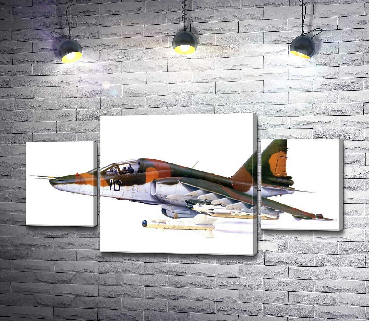 модульна картина Літак-штурмовик Су-25 "Грач" (Frogfoot) (Модуль №5)