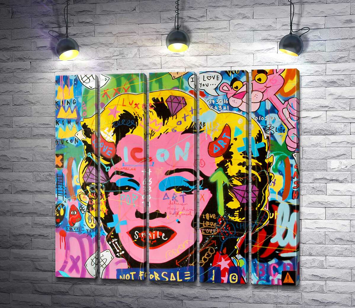 модульна картина Мерелін не на продаж (Модуль №26)(Marilyn not for sale) - Джісбар (Jisbar)