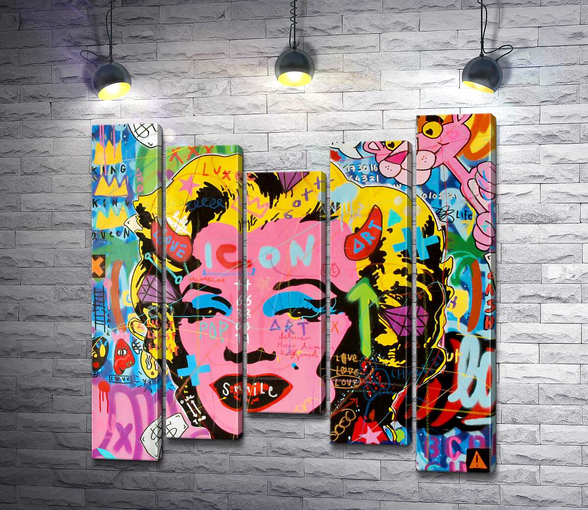 модульная картина Мерелин не на продажу (Модуль №27) (Marilyn not for sale) - Джисбар (Jisbar)
