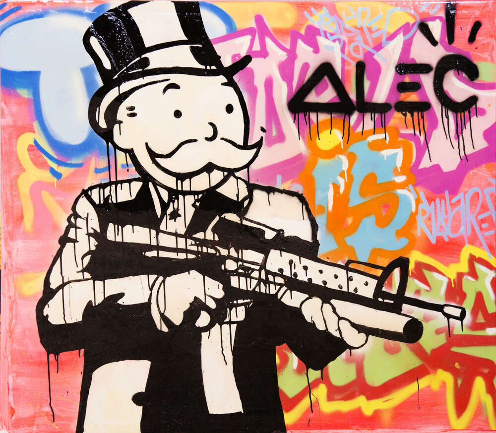 картина-постер Штурмовая винтовка (Assault rifle) – Алек Монополи (Alec Monopoly)
