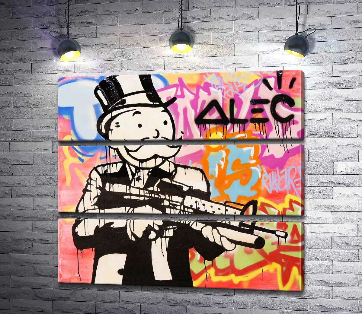 модульна картина Штурмова гвинтівка (Модуль №15) (Assault rifle) - Алек Монополі (Alec Monopoly)