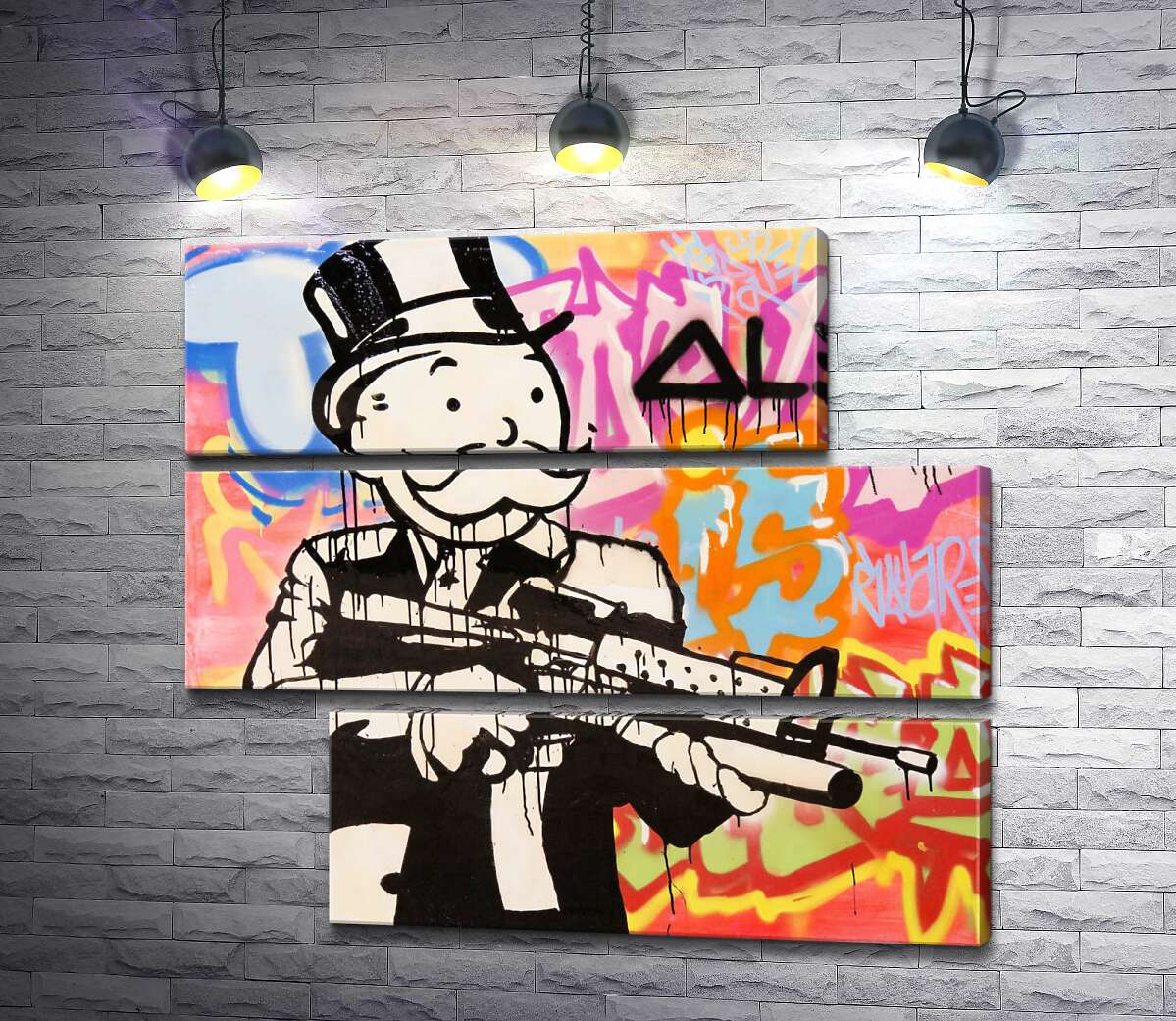 модульная картина Штурмовая винтовка (Модуль №16) (Assault rifle) – Алек Монополи (Alec Monopoly)