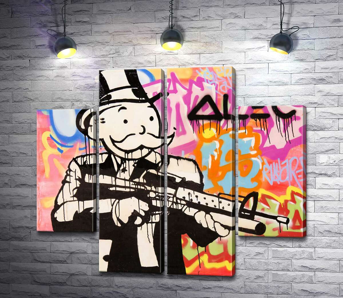 модульна картина Штурмова гвинтівка (Модуль №20) (Assault rifle) - Алек Монополі (Alec Monopoly)