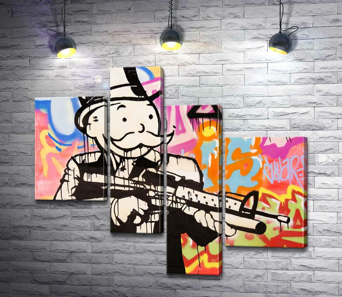 модульная картина Штурмовая винтовка (Модуль №21) (Assault rifle) – Алек Монополи (Alec Monopoly)