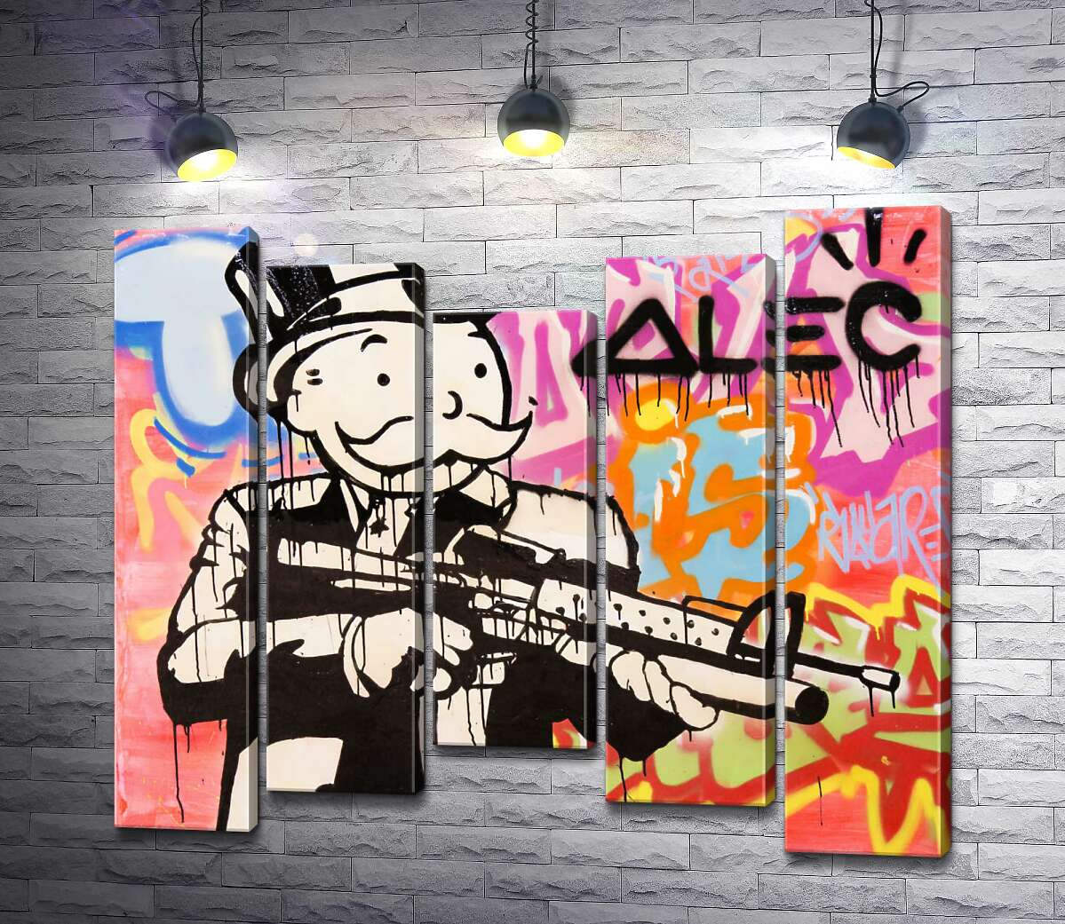модульная картина Штурмовая винтовка (Модуль №27) (Assault rifle) – Алек Монополи (Alec Monopoly)
