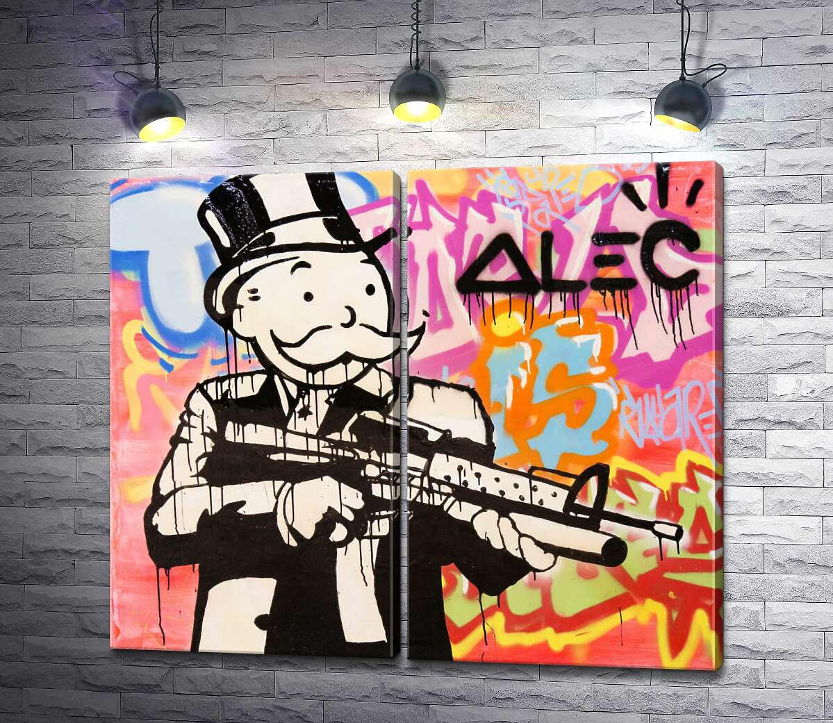 модульная картина Штурмовая винтовка (Модуль №6) (Assault rifle) – Алек Монополи (Alec Monopoly)