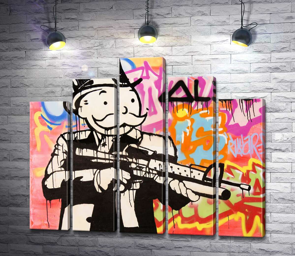 модульная картина Штурмовая винтовка (Модуль №29) (Assault rifle) – Алек Монополи (Alec Monopoly)