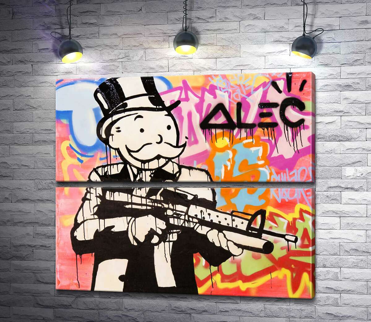 модульная картина Штурмовая винтовка (Модуль №7) (Assault rifle) – Алек Монополи (Alec Monopoly)