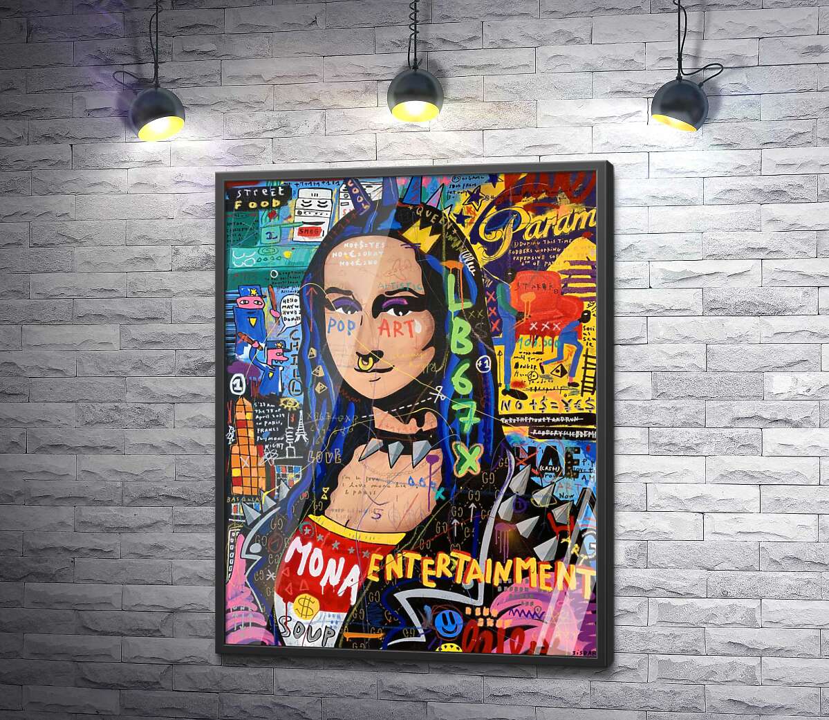 постер Панк Мона Лиза (Punk Monalisa) - Джисбар (Jisbar)