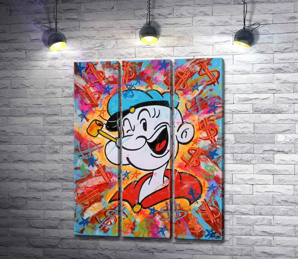 модульна картина Моряк Папай (Popeye) підморгує (Модуль №2)