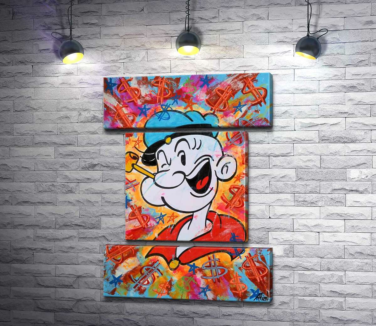 модульна картина Моряк Папай (Popeye) підморгує (Модуль №18)