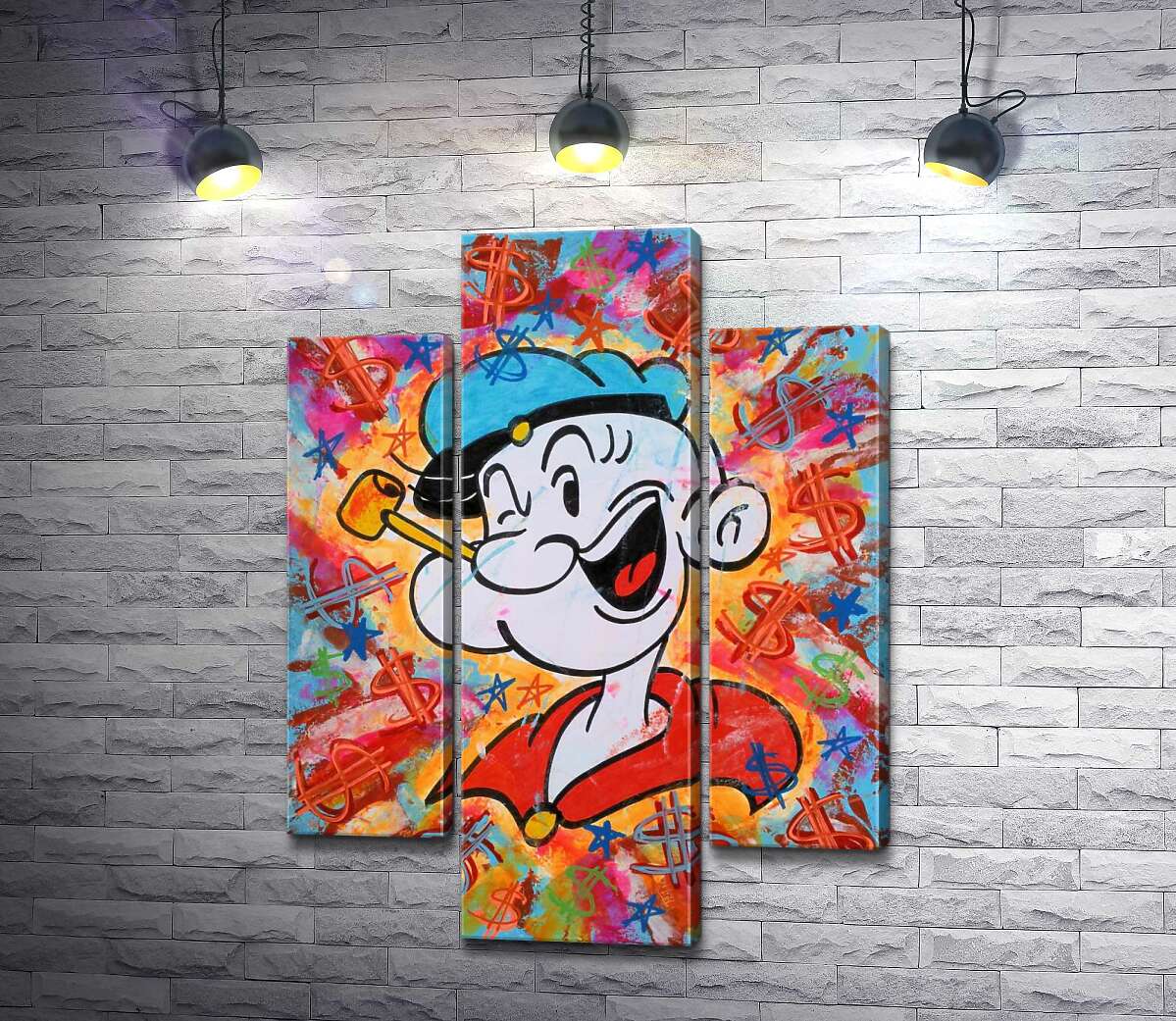 модульна картина Моряк Папай (Popeye) підморгує (Модуль №10)
