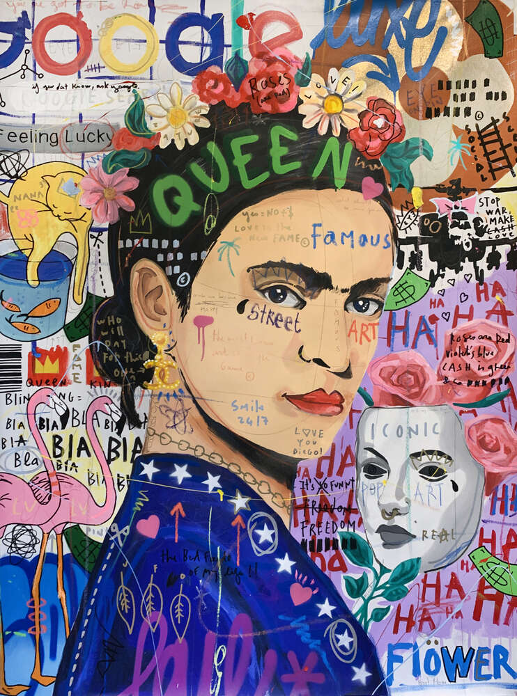 картина-постер Маска Фріди (Frida Mask) - Джісбар (Jisbar)