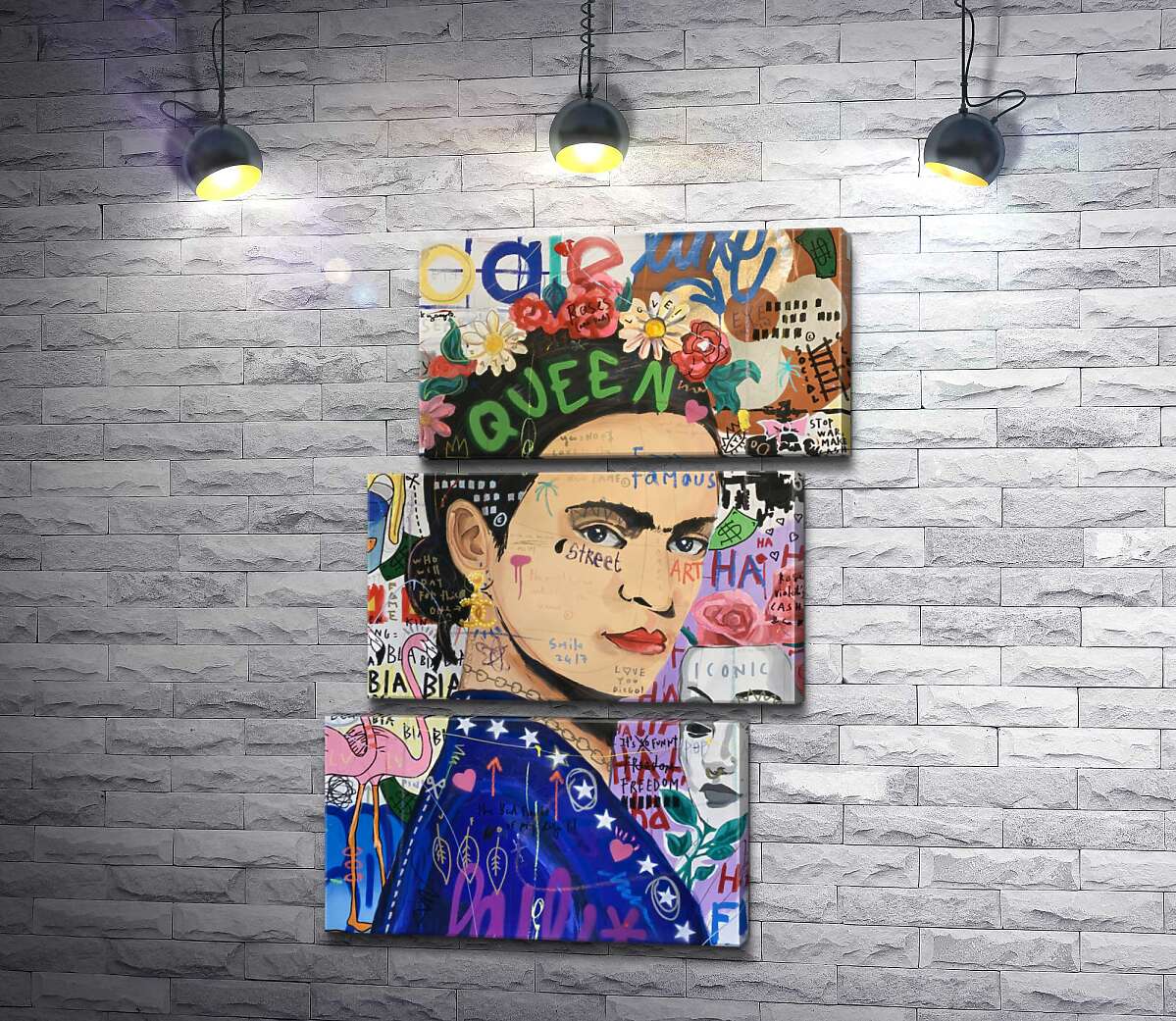 модульная картина Маска Фриды (Frida Mask) (Модуль №17) – Джисбар (Jisbar)